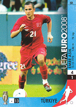Emre Asik Turkey Panini Euro 2008 Card Game #58
